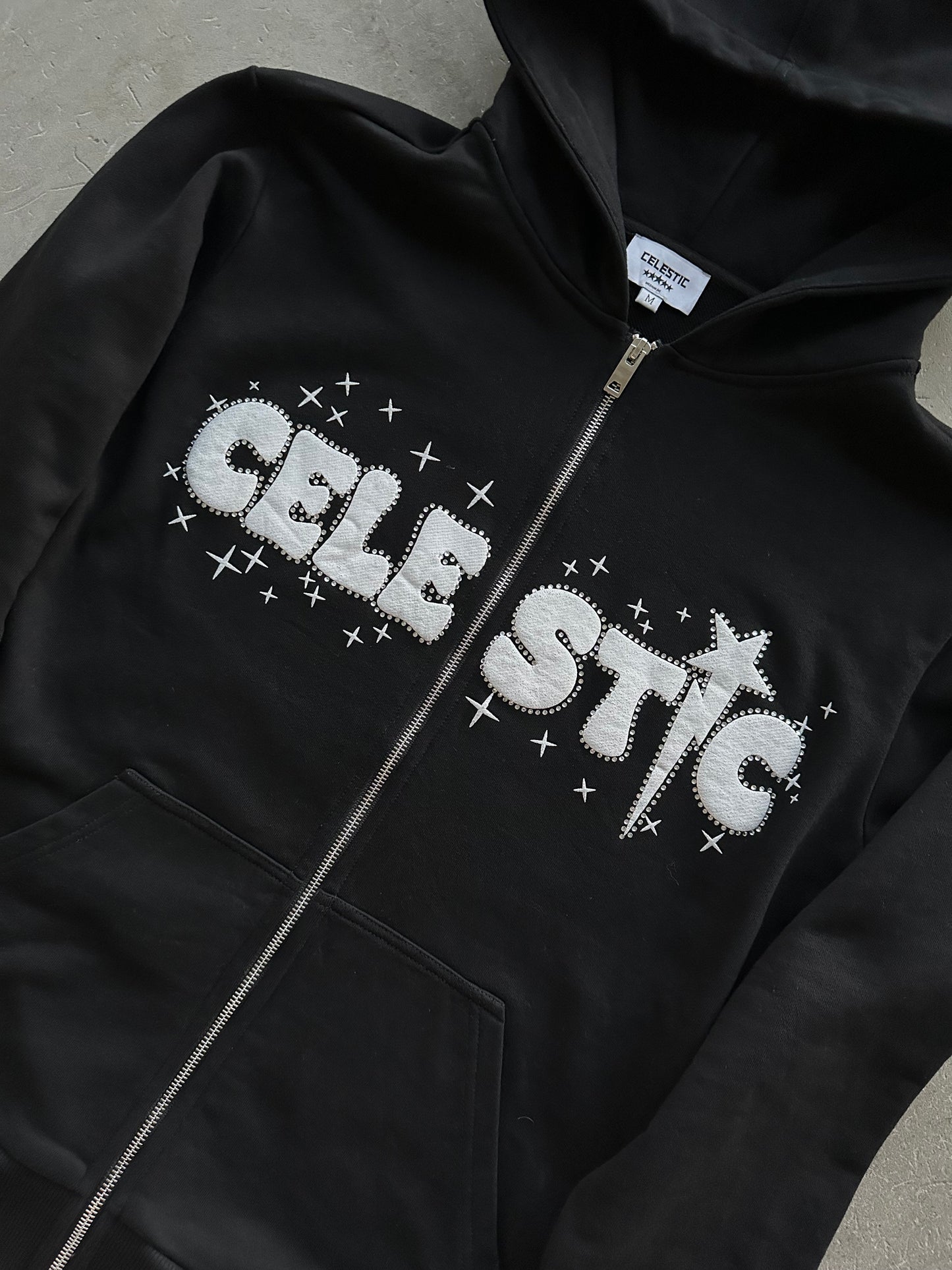 CELESTIC® Black Zip-Up Hoodie