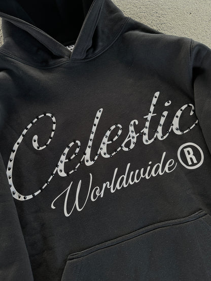 CELESTIC® Black Gemstone Hoodie