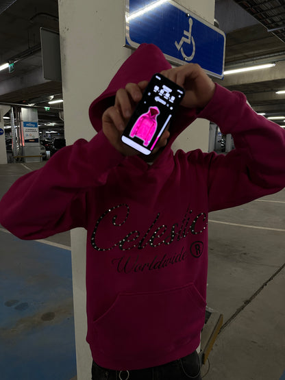 CELESTIC® Pink Gemstone Hoodie