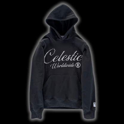 CELESTIC® Black Gemstone Hoodie